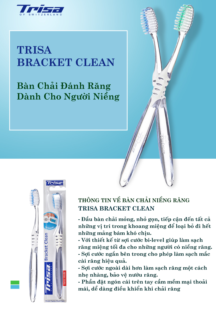 Bàn Chải Đánh Răng Dành Cho Răng Niềng Trisa Bracket Clean