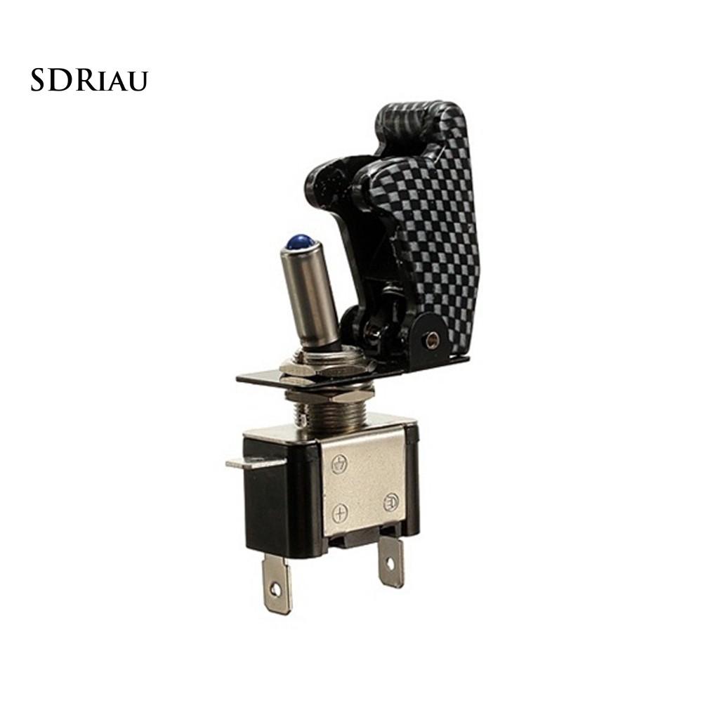 Bộ bật / tắt chuyển đổi có đèn led kèm miếng bảo vệ dành cho xe hơi