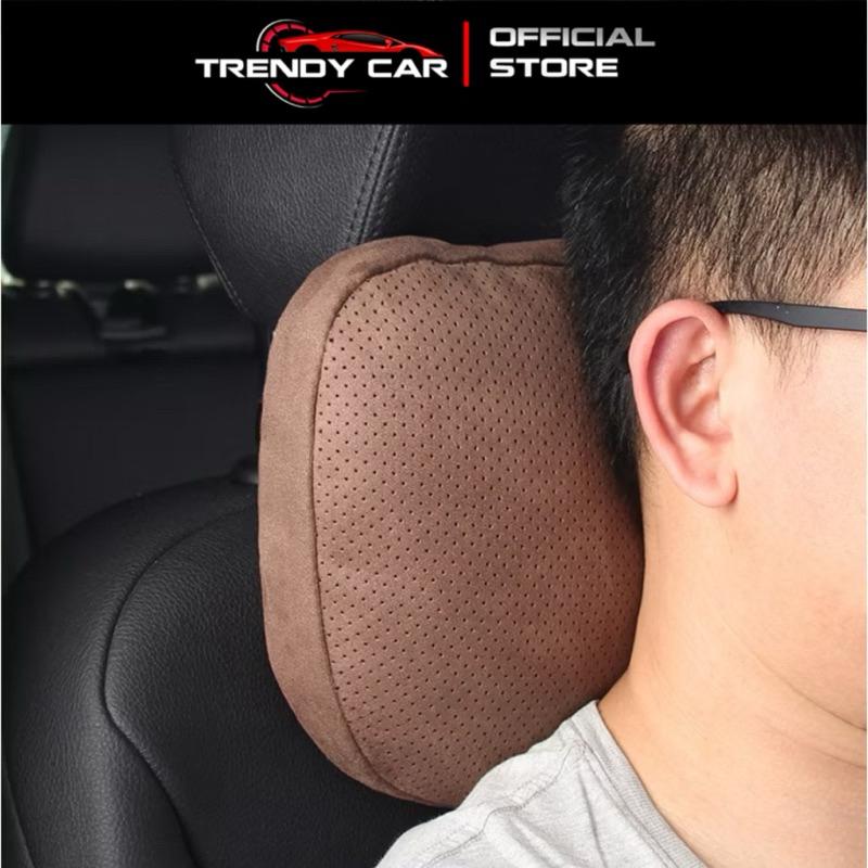 Gối tựa đầu ô tô nhiều lỗ thoáng khí và tựa lưng chất liệu da lộn mercedes maybach S-Class 2024 - Kem, Kem