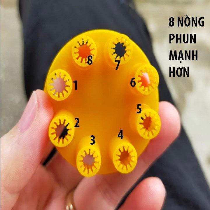 Súng bắn bong bóng, 8 nòng thổi cùng 1 lúc siêu nhiều bóng, máy sử dụng pin, TẶNG 1 LỌ NƯỚC TẠO BỌT