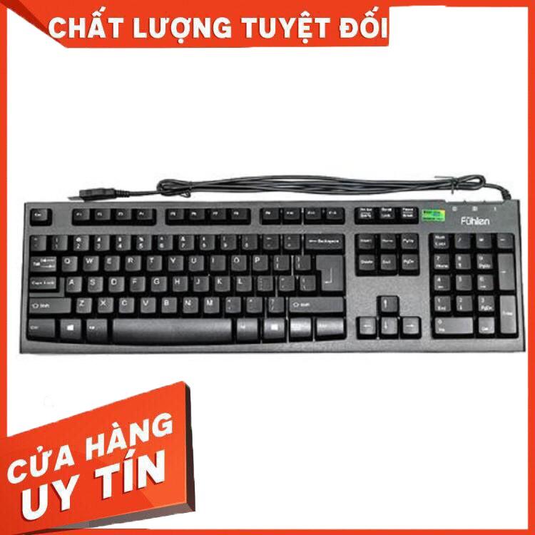 Bàn Phím Fuhlen L411 USB Black có dây - Hàng chính hãng