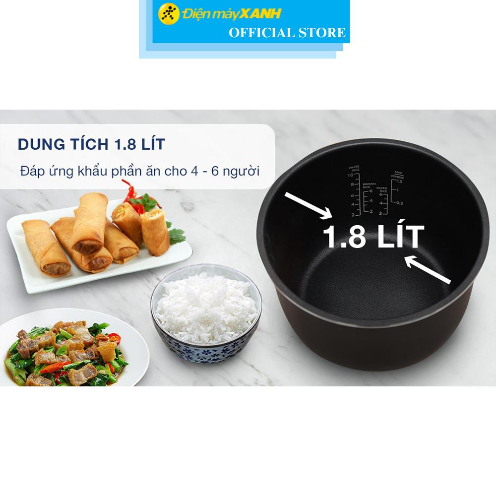 Nồi cơm điện tử BlueStone 1.8 lít RCB-5938 - Hàng Chính Hãng