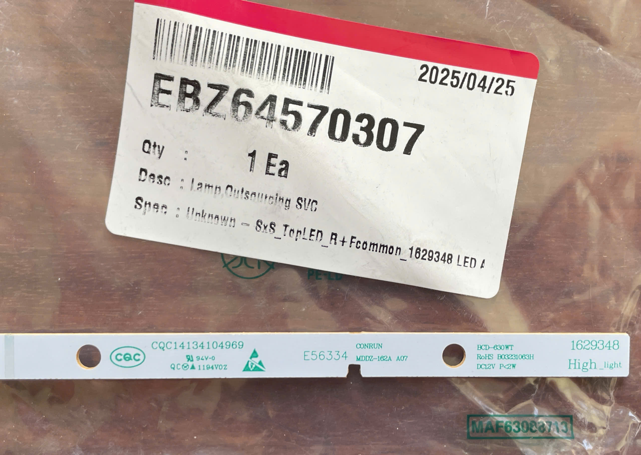 MẠCH ĐÈN LED TỦ LẠNH LG – HÀNG CHÍNH HÃNG