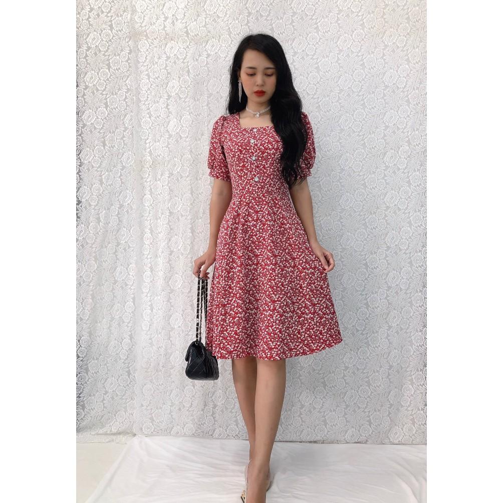 Đầm Xòe Hoa Nhí