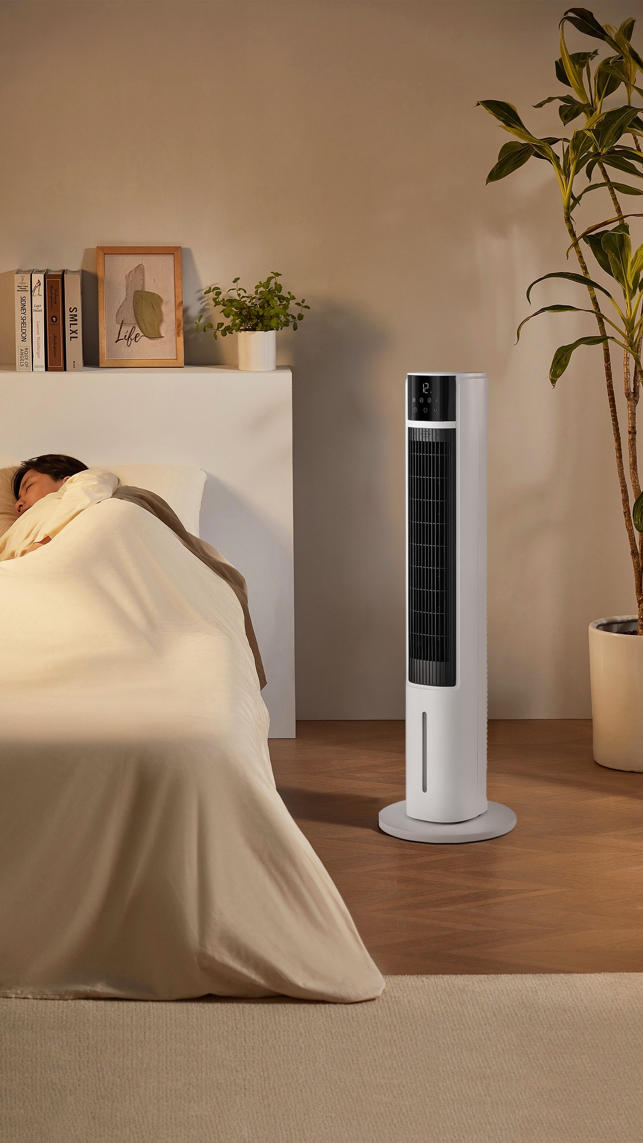 (MODEL NEW 2026) Máy Làm Mát Lọc Khí Ion Âm Haatz HydroIon Breeze Cooler HBC350 Quạt Tháp Haatz Điều Khiển Từ Xa - Hàng Chính Hãng