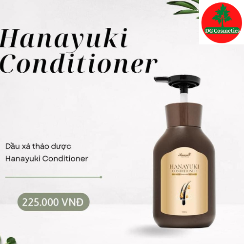 Dầu xả Hanayuki Conditioner giúp tóc mềm mượt và phục hồi hư tổn