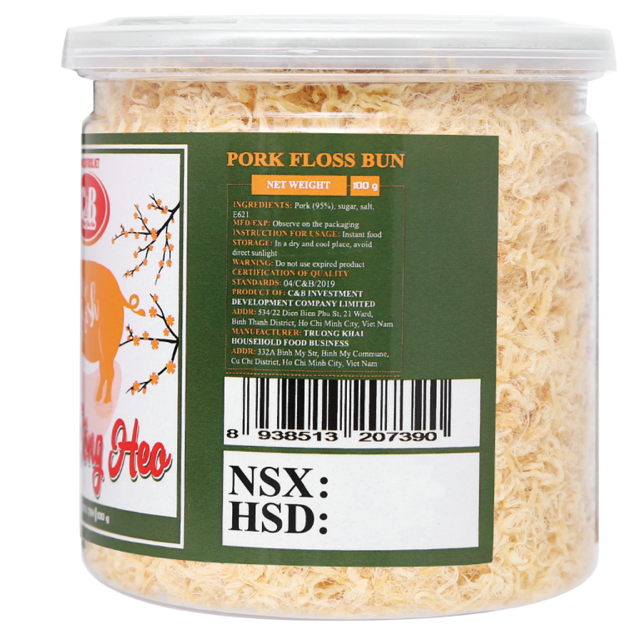 Chà Bông Heo C&B Hộp 100 Gram