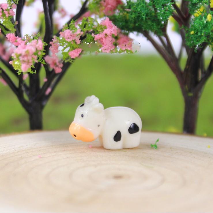 Combo 02 bò sữa hoặc 02 trâu bé xinh trang trí tiểu cảnh, nhà búp bê, DIY