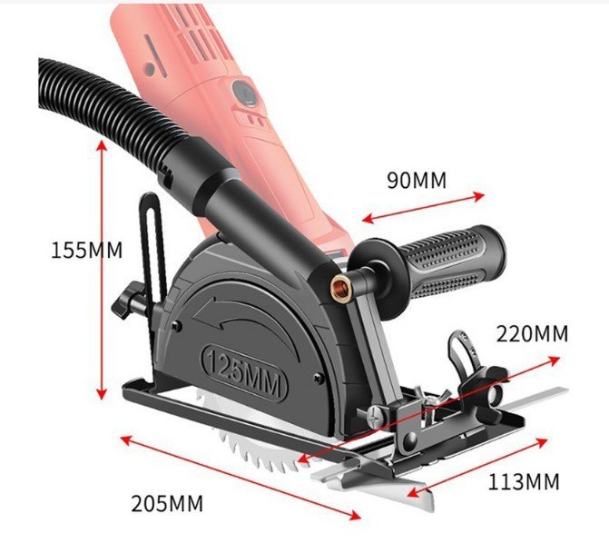 Giá Đỡ Máy Cắt Có Thể Điều Chỉnh Góc 0-45° chuyển đổi máy mài thành máy cưa