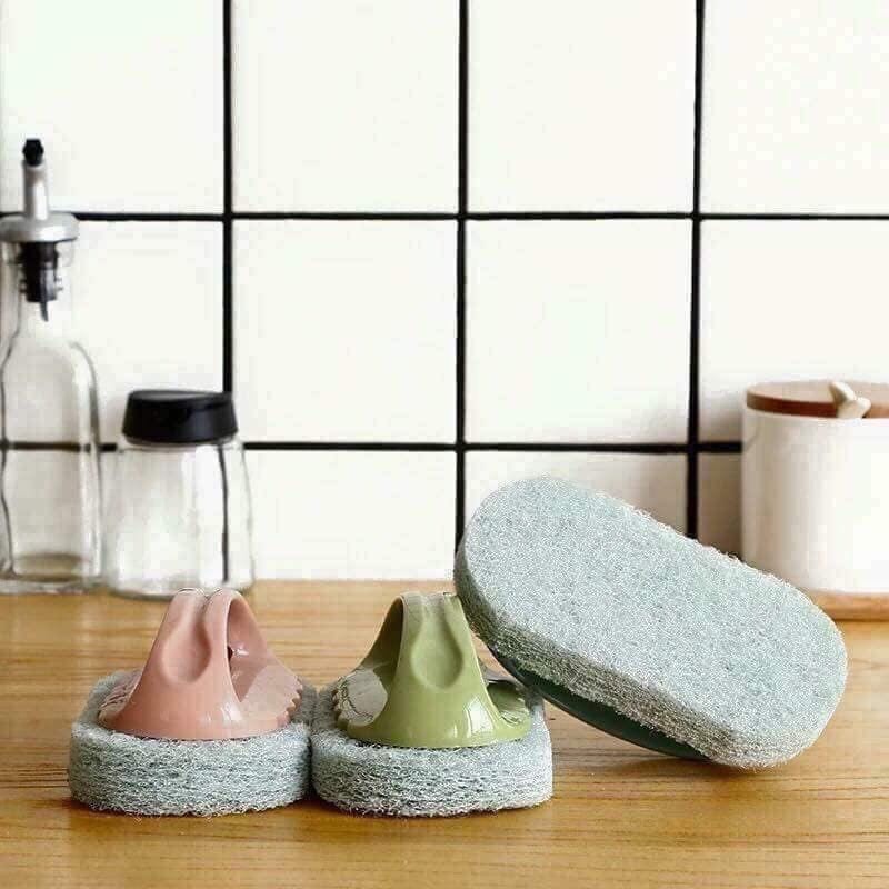 Combo 2 bàn chải bọt biển có tay cầm – Giao màu ngẫu nhiên