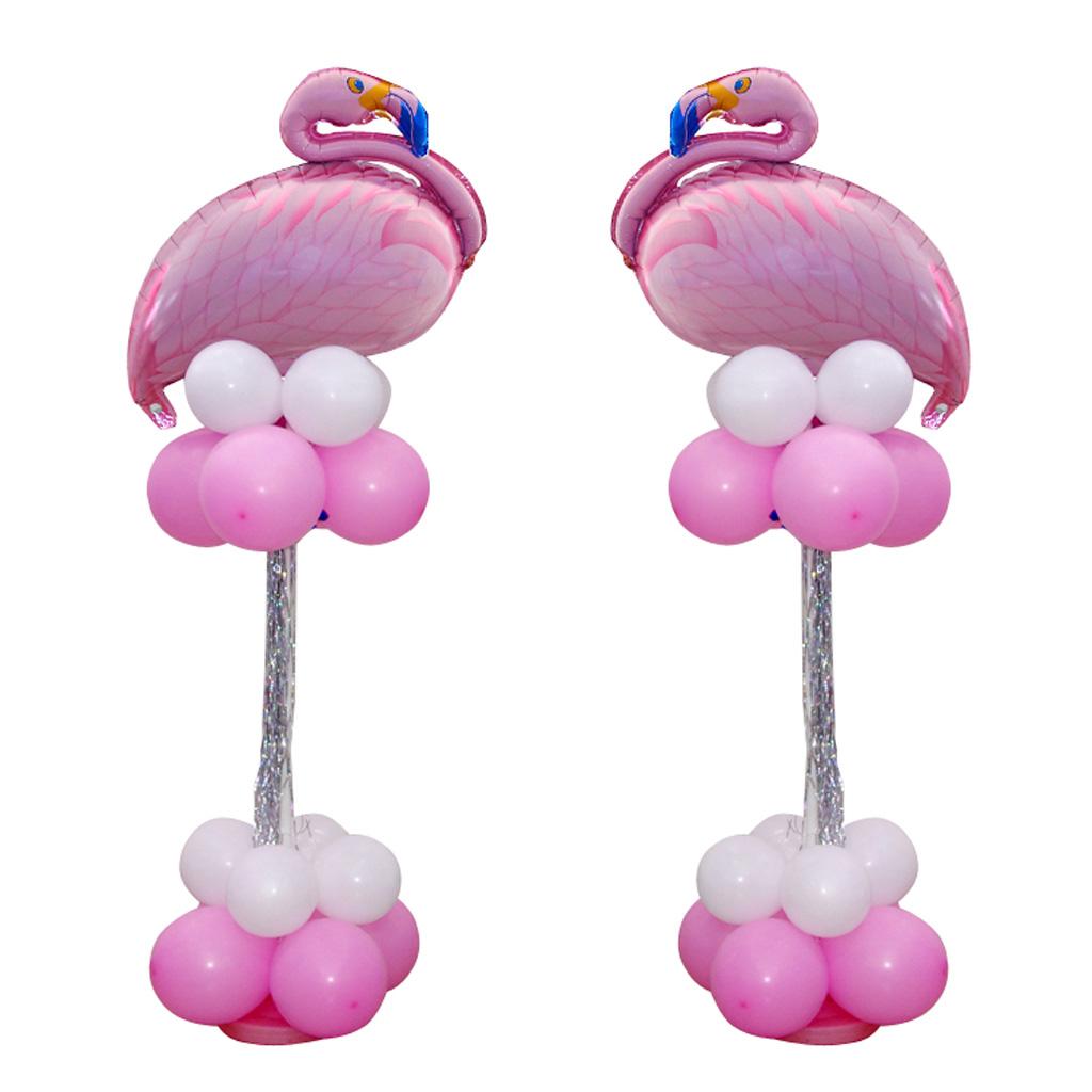 Tropical Flamingo Ballons Latex Balloon Column Set Birthday Party Decor Pink