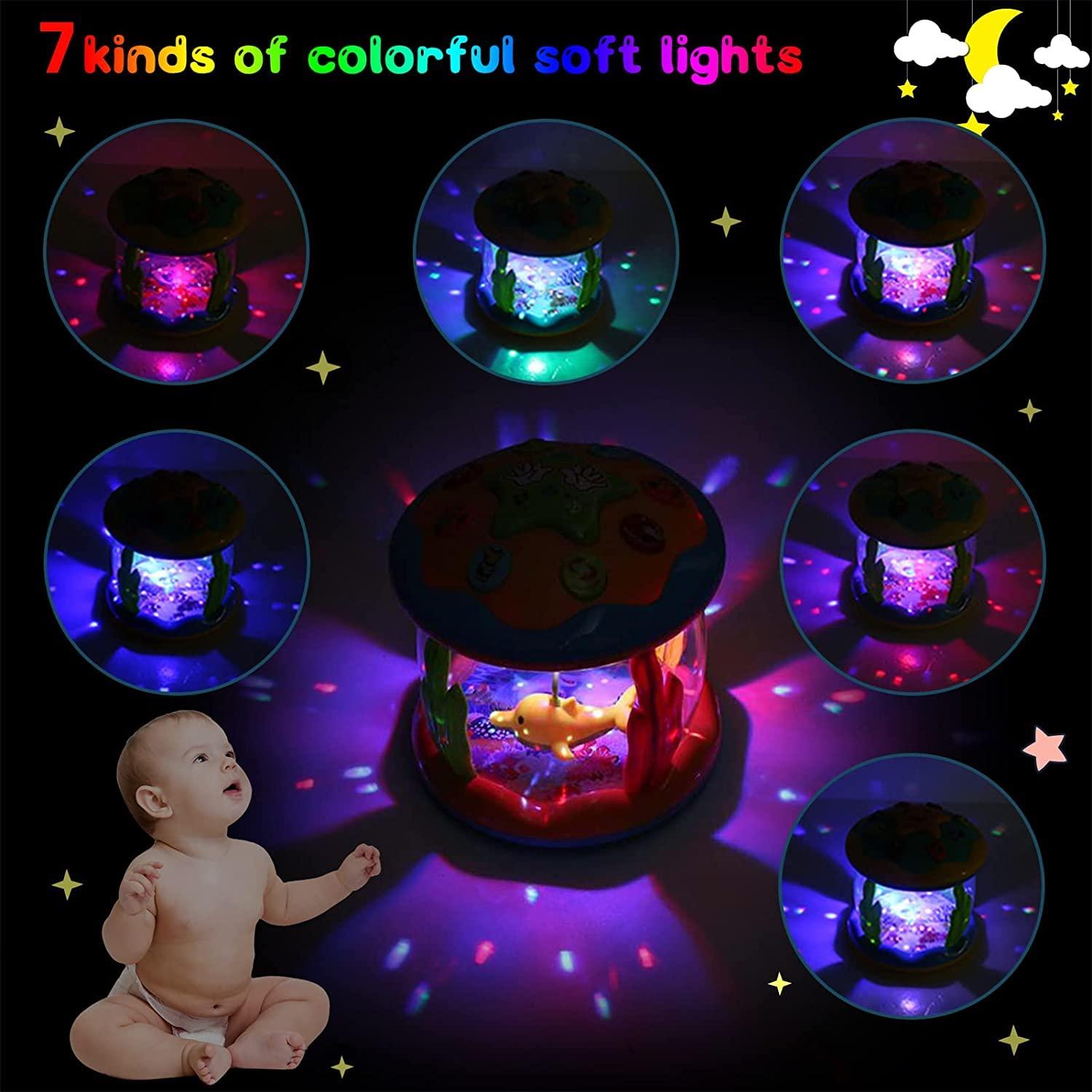 Đồ chơi trẻ em 1 tuổi cô gái trẻ quay Trình chiếu trẻ em Đồ chơi 6 9 12 tháng với âm nhạc/đồ chơi trẻ em từ 1 2 tuổi đồ chơi trẻ em quà tặng 1 năm học sớm cho trẻ mới biết đi