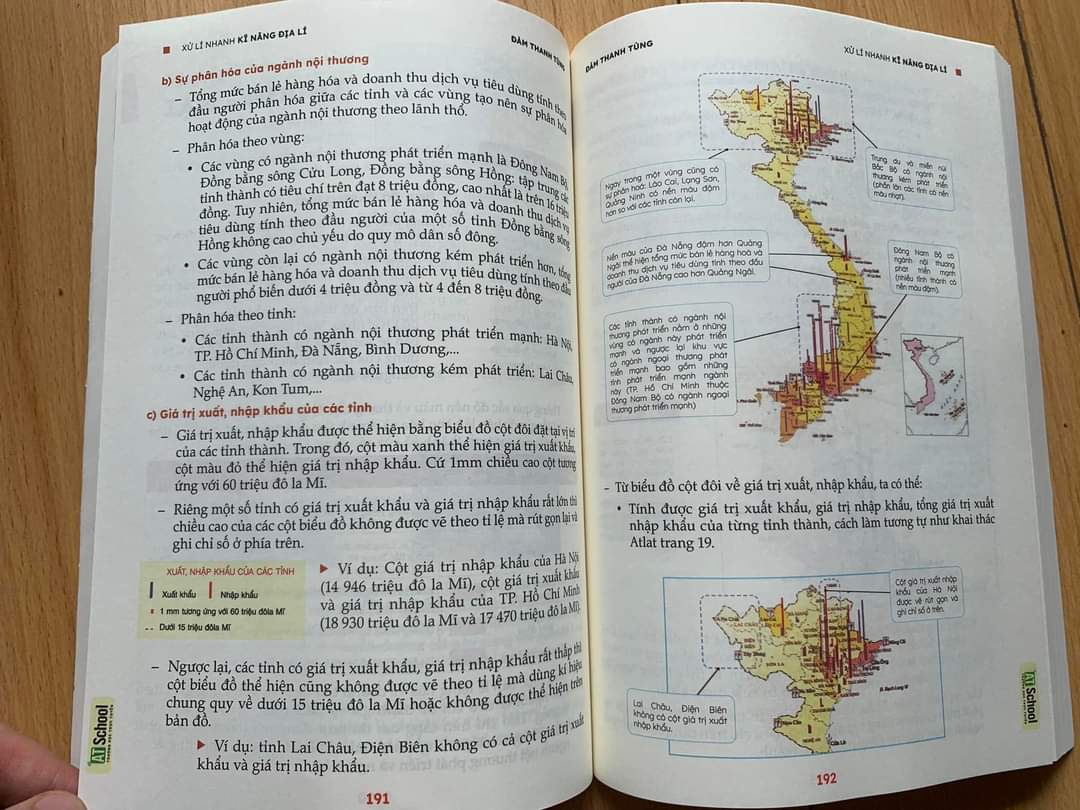 Xử lí nhanh kĩ năng Địa lí - Chuyên sâu về biểu đồ, bảng số liệu, khai thác Atlat Địa lí Việt Nam - Sách ôn thi tốt nghiệp THPT (THPT Quốc gia), Đánh giá năng lực 2024