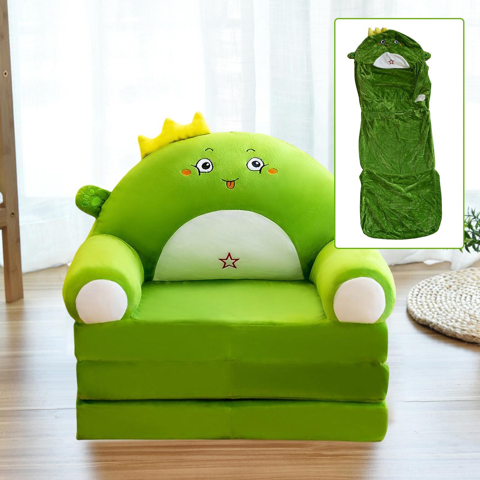 2 Toddler Foldable Kids Sofa Armchair Slipcover Washable for Living Room