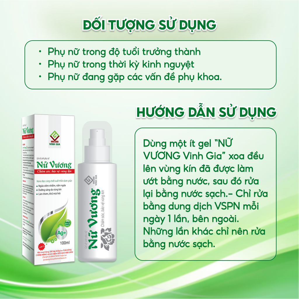 Gel Vệ Sinh Phụ Nữ Nữ Vương
