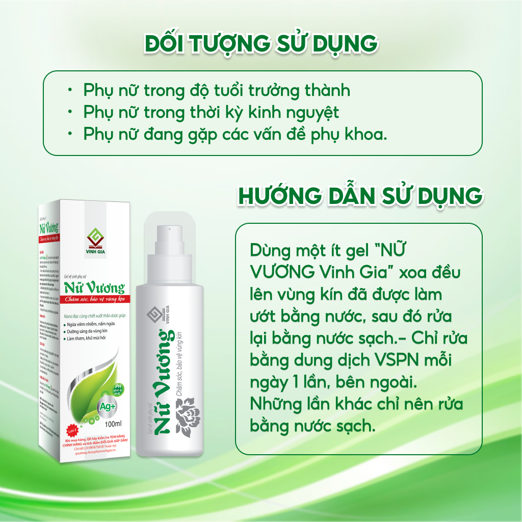 Gel Vệ Sinh Phụ Nữ Nữ Vương 