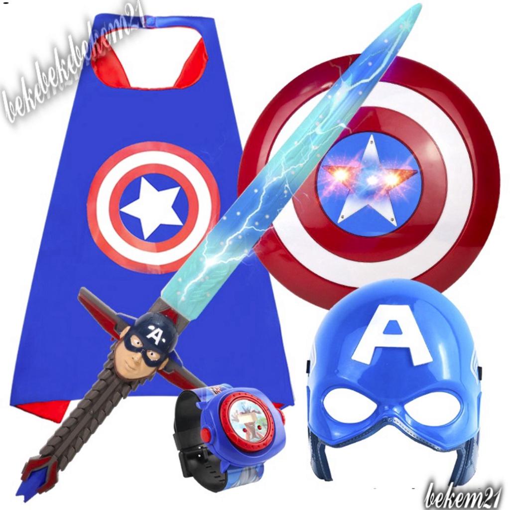 SET Khiên Áo Kiếm bộ đồ phòng thủ và chiến của Nhân Vật Đội Trưởng Mỹ Captain America