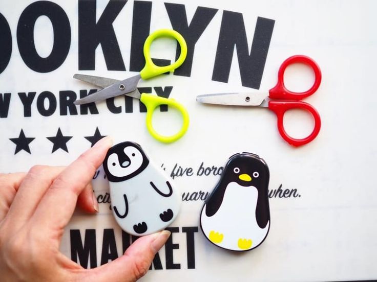 Kéo cho bé hình chim cánh cụt, có nam châm Echo Penguin - Hàng nội địa Nhật Bản nhập khẩu chính hãng