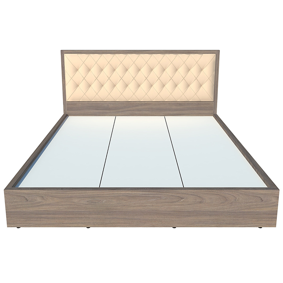 Giường ngủ cao cấp Tundo màu xám 180cm x 200cm