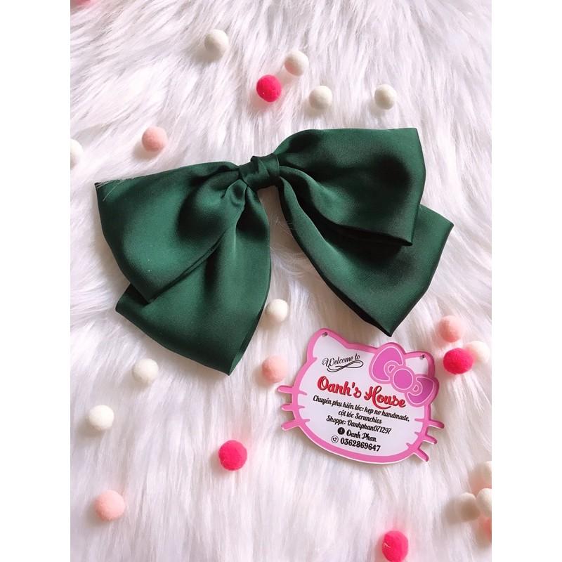 Kẹp nơ lụa satin size lớn