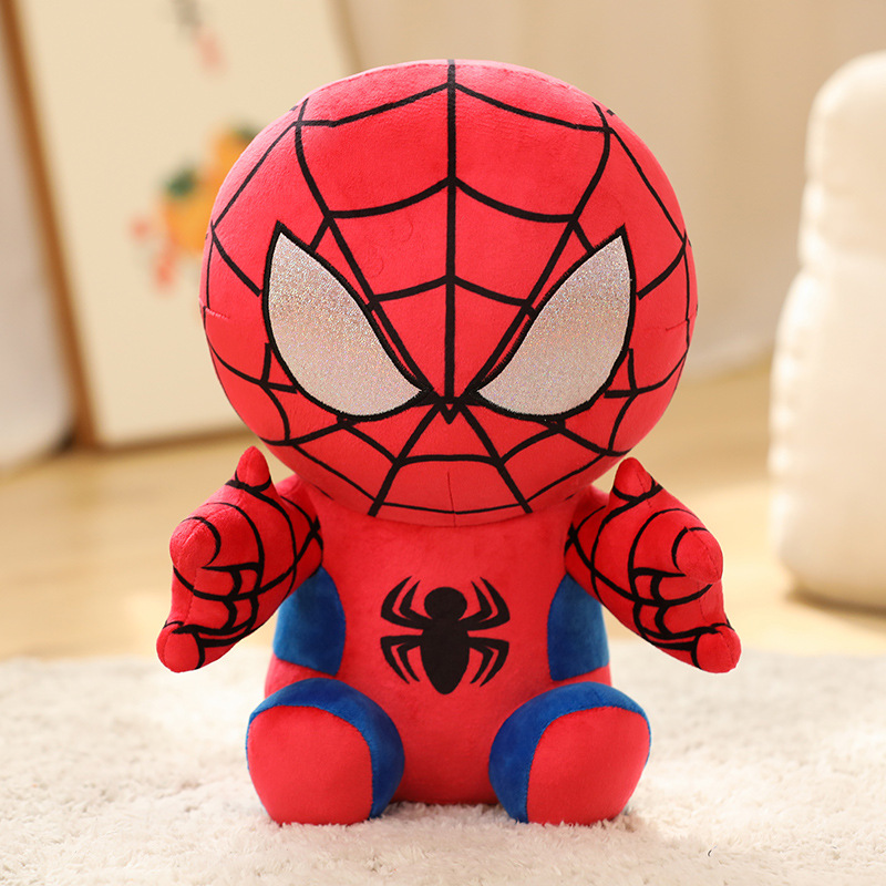 Gấu bông siêu anh hùng người nhện (Spiderman) 25cm--&gt;50cm mẫu mới 2 màu đỏ đen siêu hot siêu cute cho bé, hàng xịn cao cấp loại 1 an toàn cho trẻ nhỏ