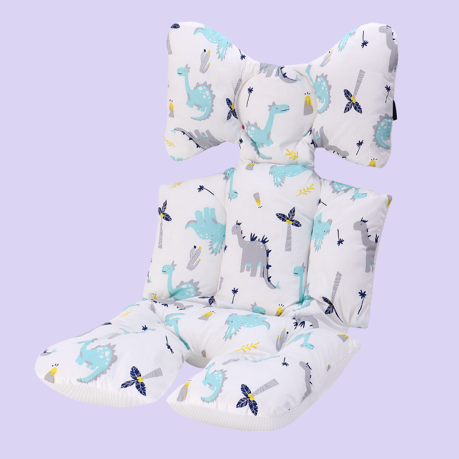 Miếng lót xe đẩy dày 6.5cm MiracleBaby  đệm Cotton dày dặn, phụ kiện xe đẩy êm ái cho bé