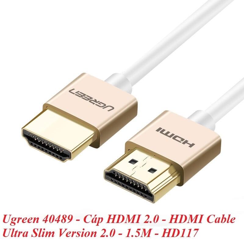 Ugreen UG40489HD117TK 1.5M màu Hồng Cáp tín hiệu HDMI chuẩn 2.0 sợi siêu nhỏ cao cấp - HÀNG CHÍNH HÃNG