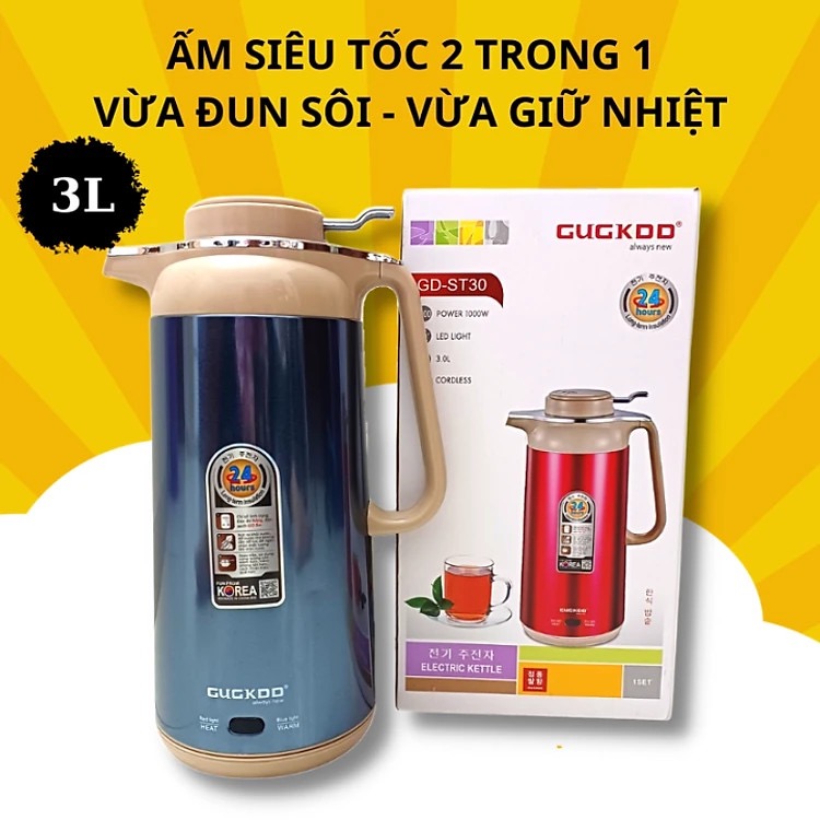 Hình ảnh Ấm Đun Siêu Tốc Giữ Nhiệt Dung Tích 3 Lít