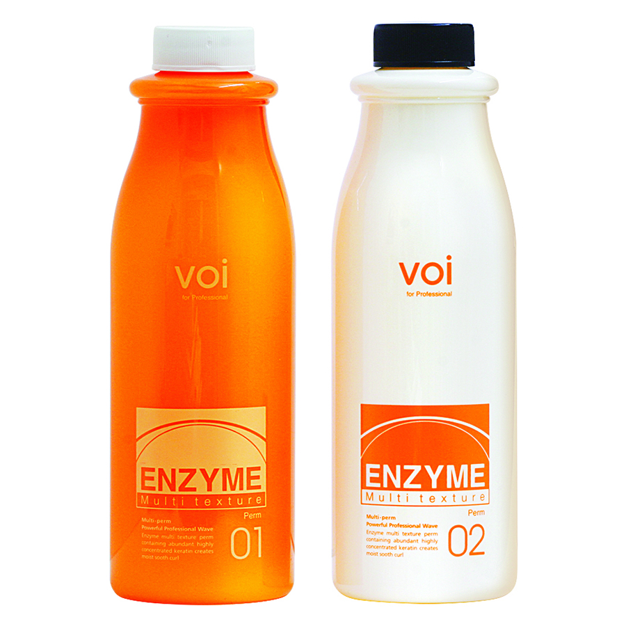 Thuốc Uốn Tóc Thảo Dược Đa Năng Enzyme Multi Texture 2x500ml Tặng móc khoá