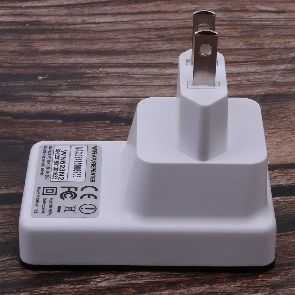 300Mbps Wireless Wifi Repeater Signal Booster Double Ports Extender US Plug