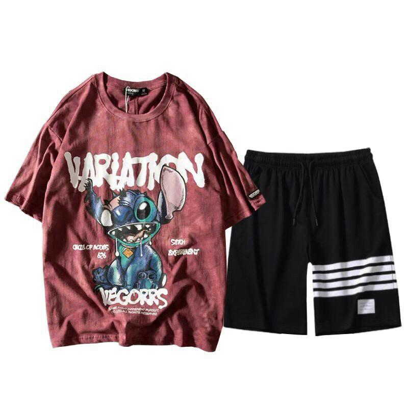SET BỘ THUN HÈ HOẠ TIẾT HOẠT HÌNH SIÊU CHẤT CỰC HOT HÈ