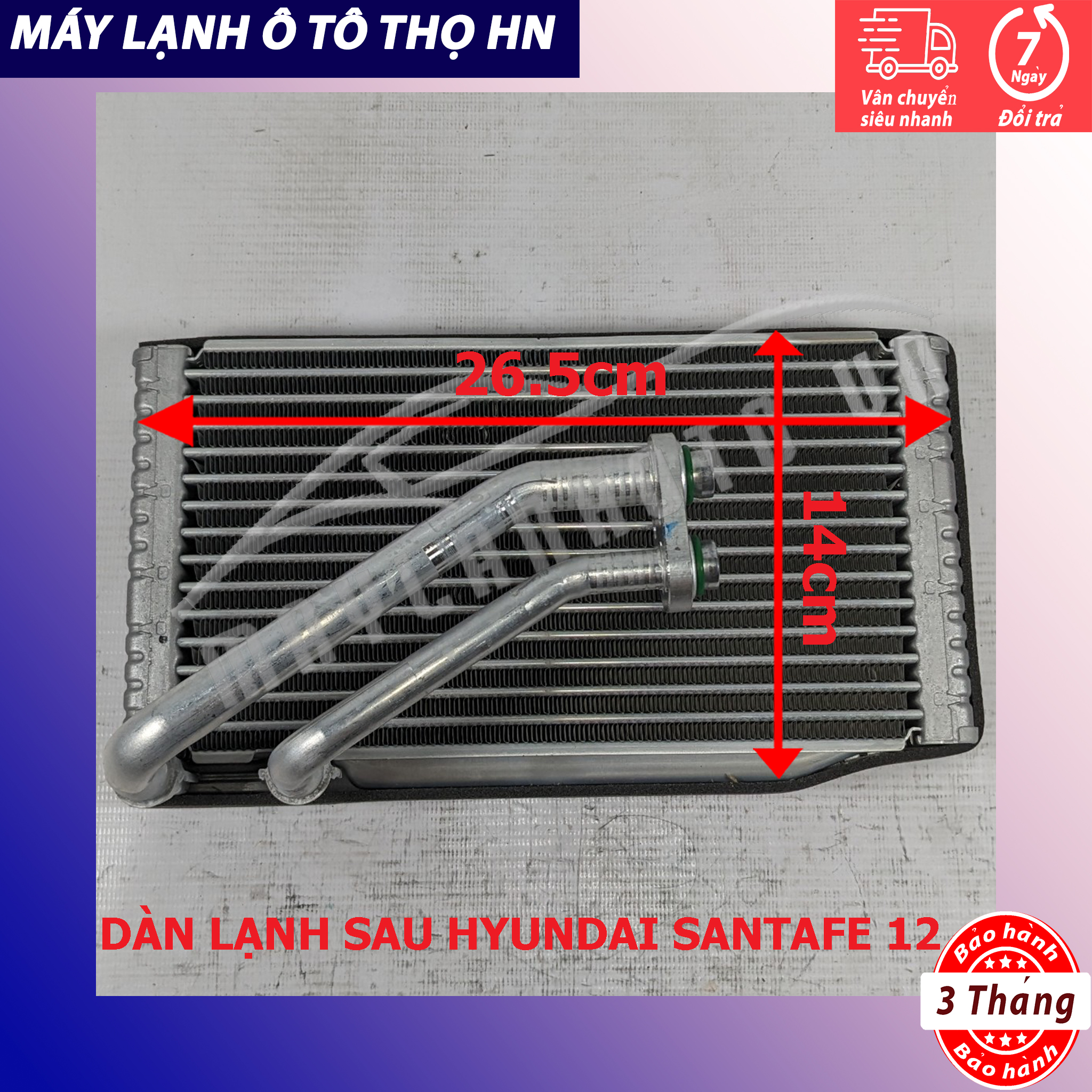 Dàn lạnh Hyundai Santafe 2012 2013 2014 2015 2016 hàng xịn Hàn Quốc 12 13 14 15 15