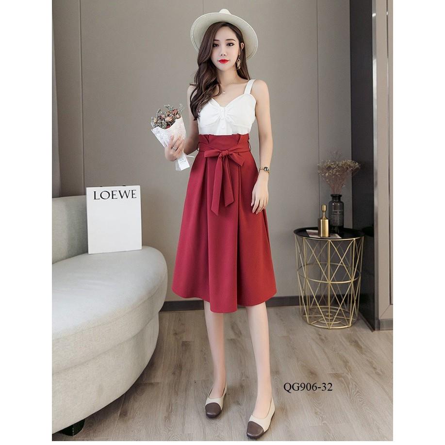 QG906 -CHÂN VÁY THẮT NƠ XINH XẮN *40-90kg