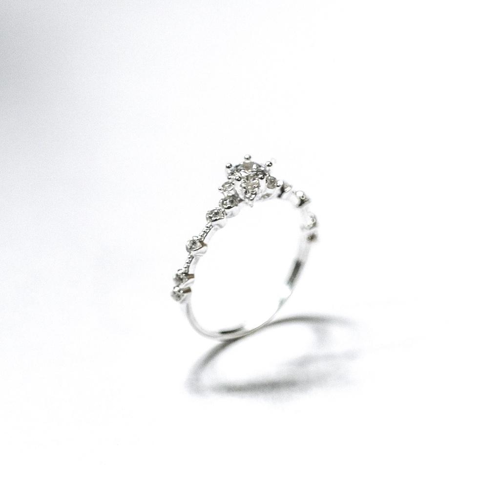 Nhẫn bạc nữ ATJ9032 , Princess ring with stones ANTA Jewelry