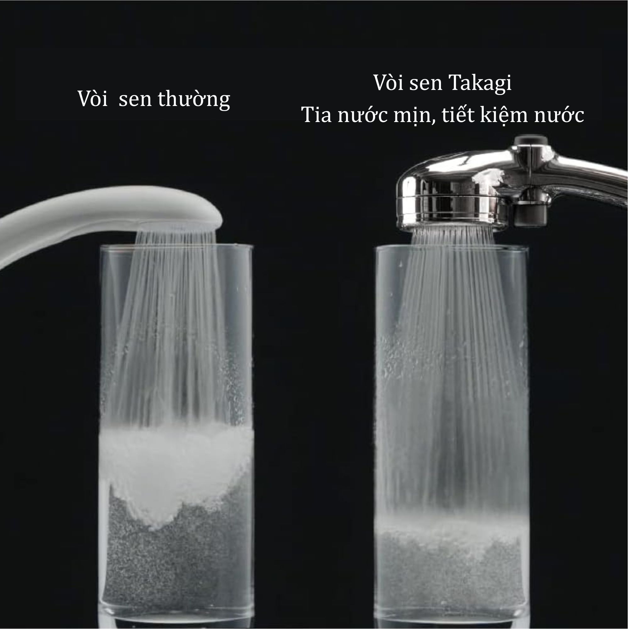 Vòi sen tắm mạ WT có nút dừng Takagi (JSB022MN)