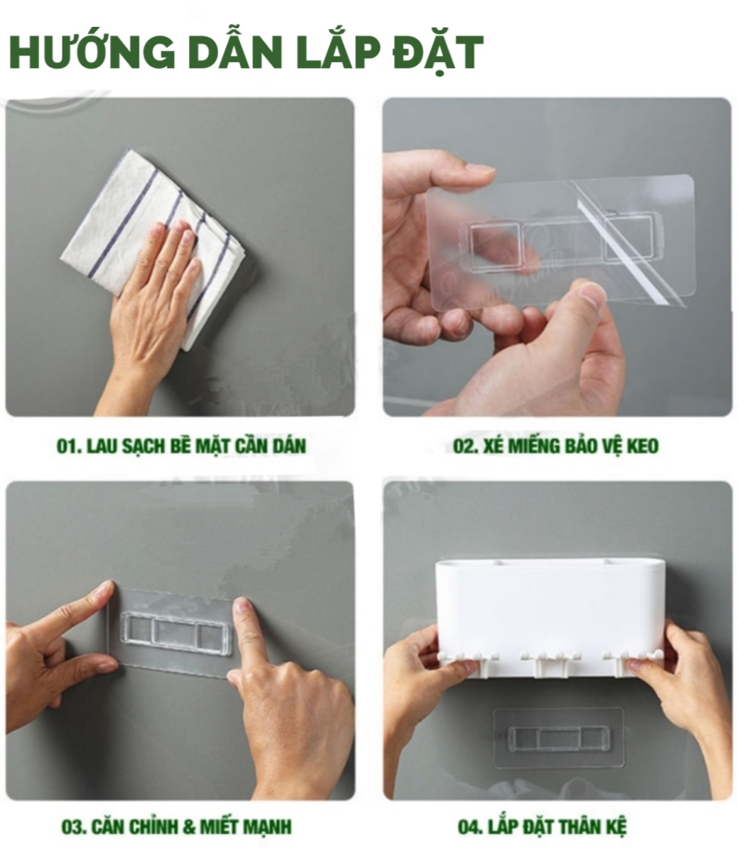 Bộ dụng cụ nhả kem đánh răng tự động 4 cốc và giá treo bàn chải đa năng PHT SUS-ECOCO-E1922-chất liệu ABS cao cấp