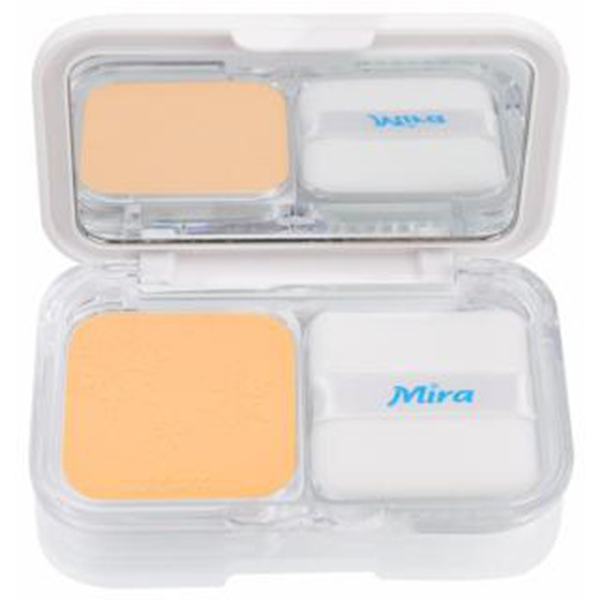 Phấn nén trang điểm siêu mịn Mira Two Way Cake Hàn Quốc 12g No.23 Natural Beige tặng kèm móc khoá