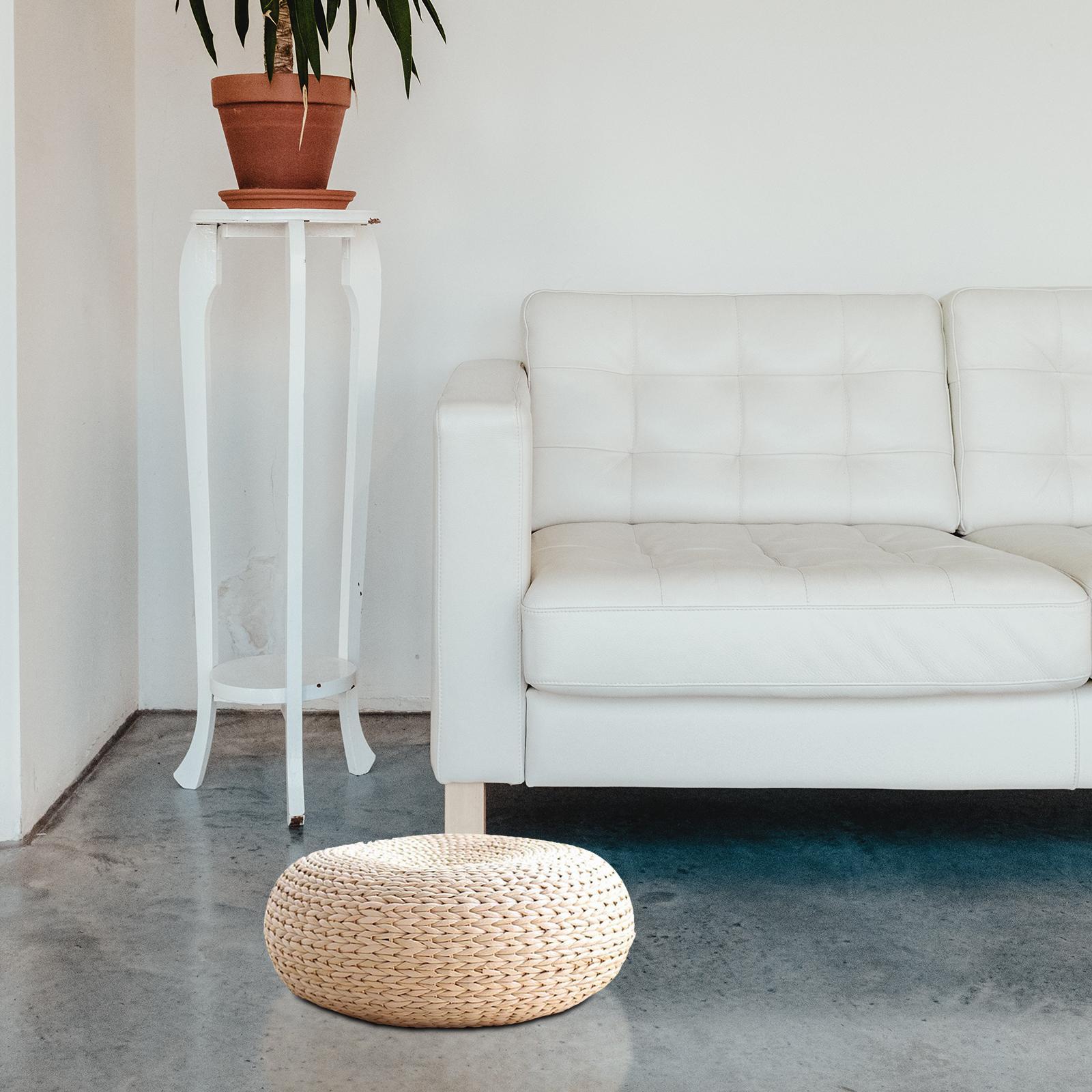 Handcrafted  Woven Dia. 40cm Seat Cushion Floor Mat