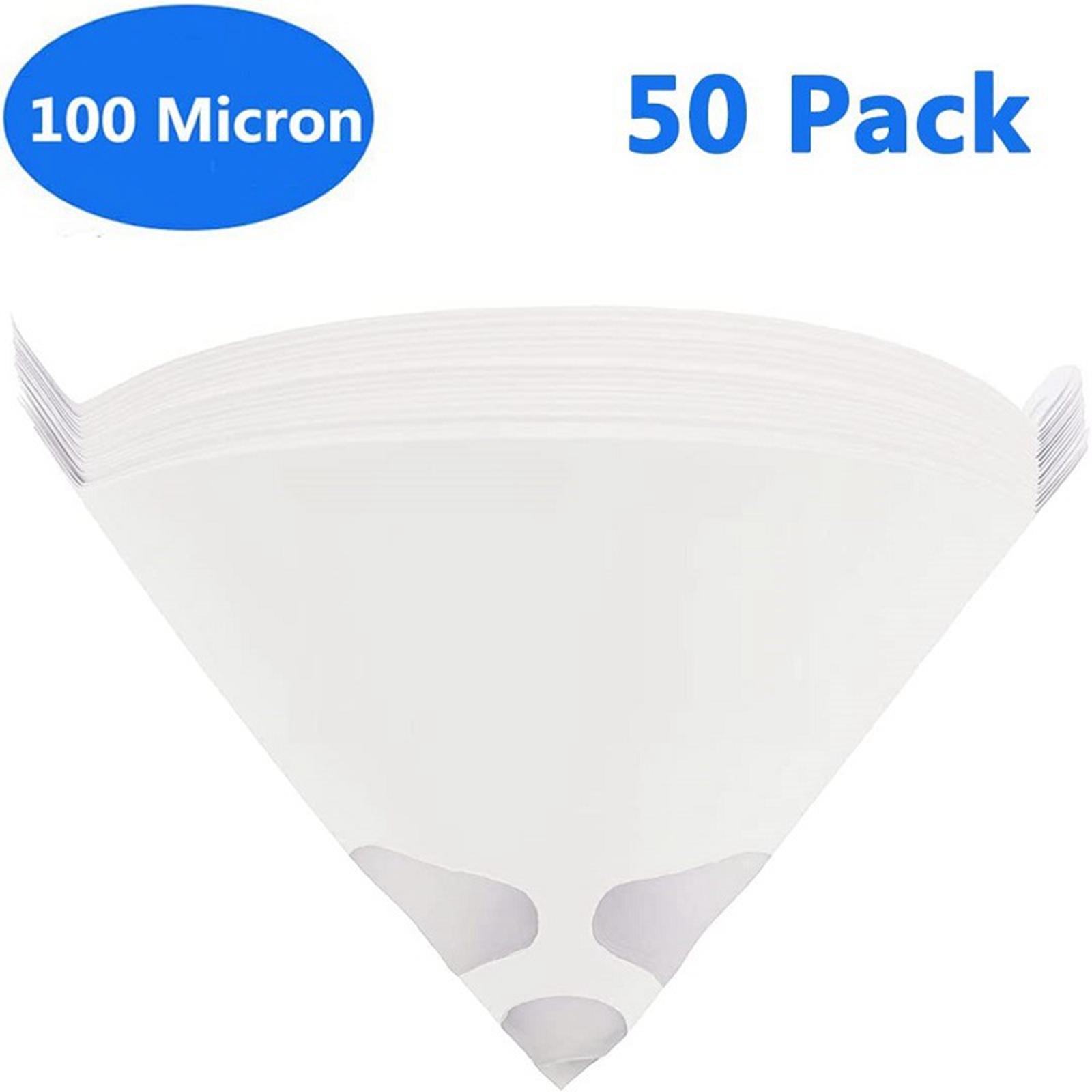 50 Pieces Funnel Filter Funnel Disposable Fine Mesh Paint Filter for