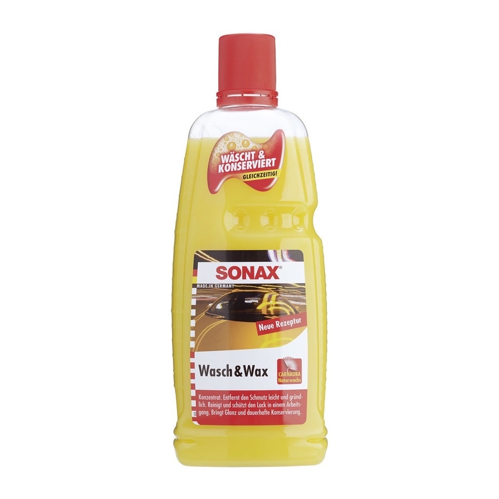 Nước rửa xe ô ô Sonax làm sạch, bóng và bảo vệ sơn xe Sonax 331341 Wash &amp; Wax 1000ML