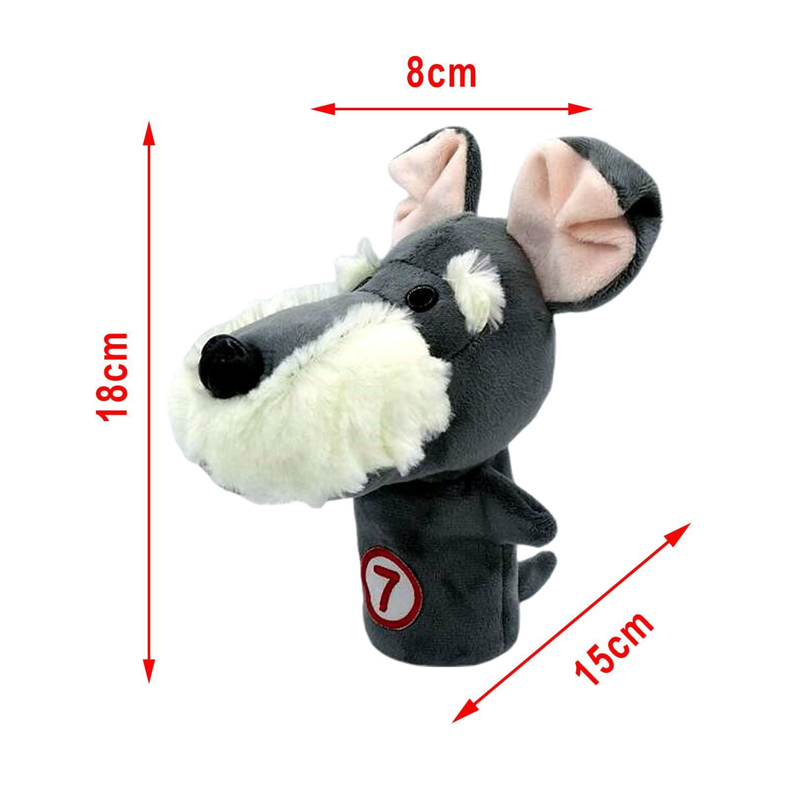 2x Novelty Plush Iron Headcover Wedges Club Head Cover, Provides for Your Irons