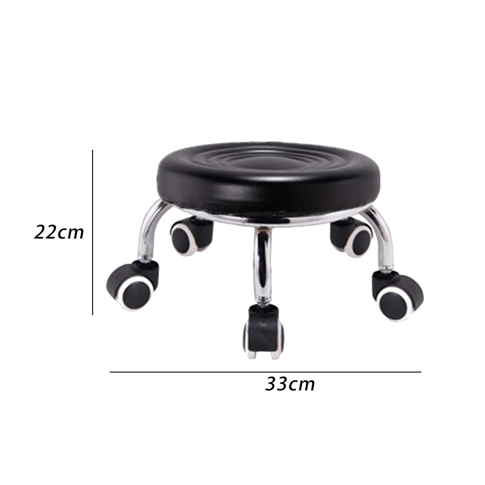 Small Rolling Salon Stool Rotatable Furniture Gift Movable for Salon Garage