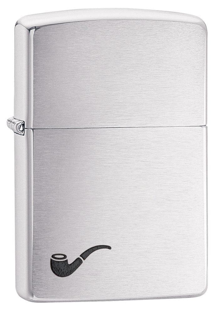 Bật Lửa Zippo Pipe Brushed Chrome 200PL