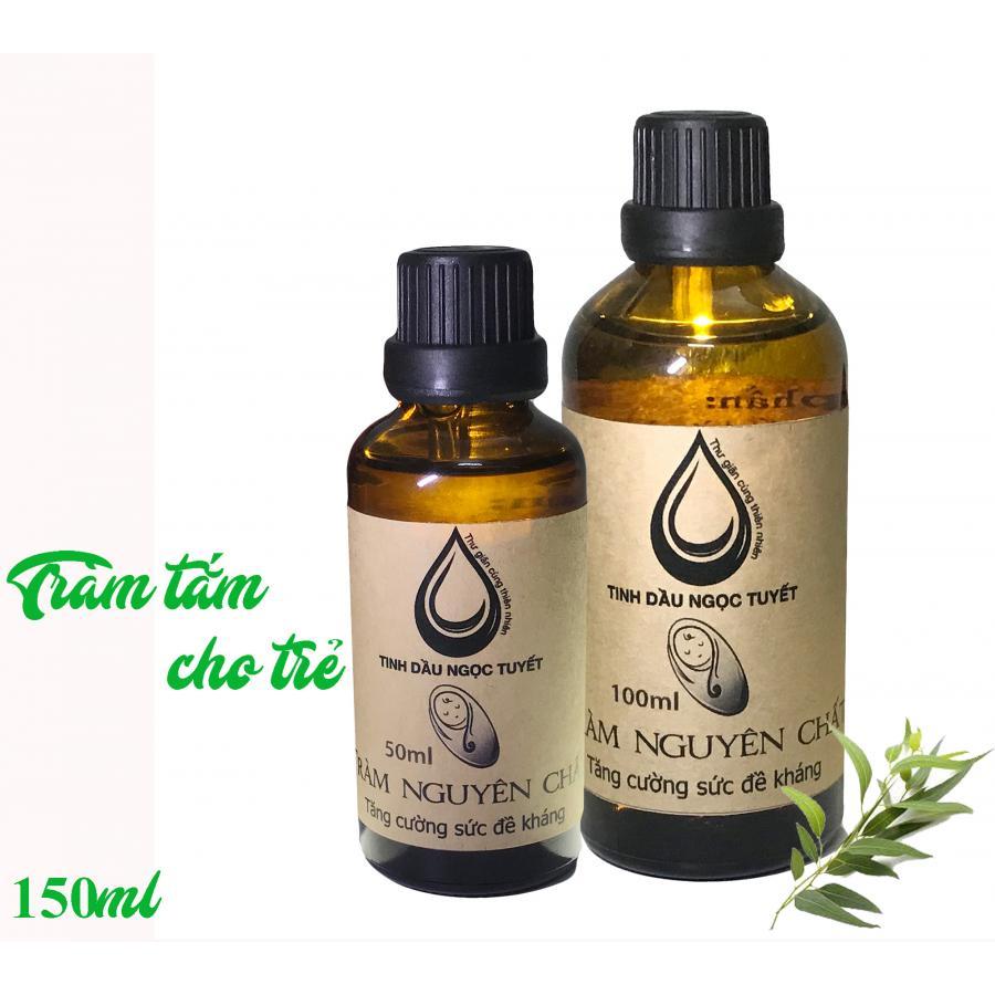 Combo 2 chai tinh dầu tràm nguyên chất tắm chống bệnh vặn cho trẻ nhỏ Ngọc Tuyết 100mlx30ml