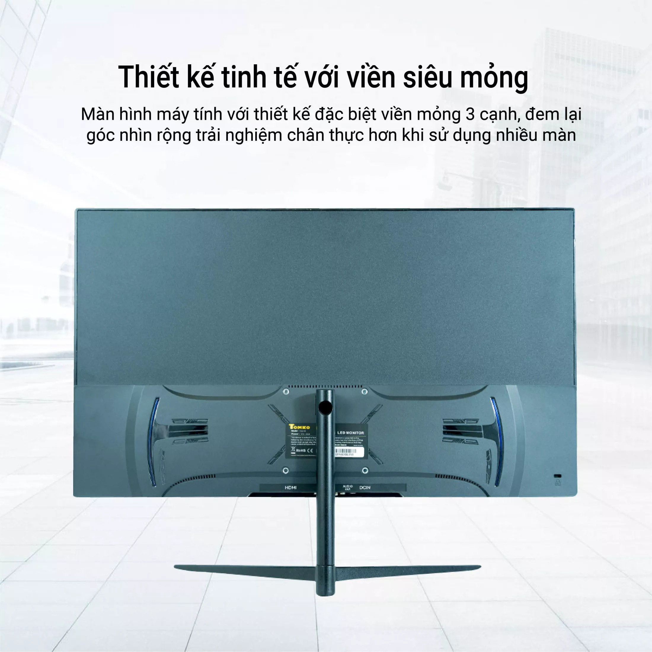 Màn Hình máy tính Tomko T2221F 22 inch Full HD, Full VIền - 75Hz , Thích hợp dùng Văn Phòng, Bán Hàng và Học Tập. Hàng Chính Hãng