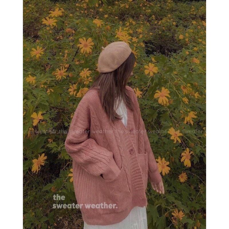 013. ÁO KHOÁC LEN CARDIGAN BASIC SIÊU HOT, LEN VẶN THỪNG , LEN QC CAO CẤP