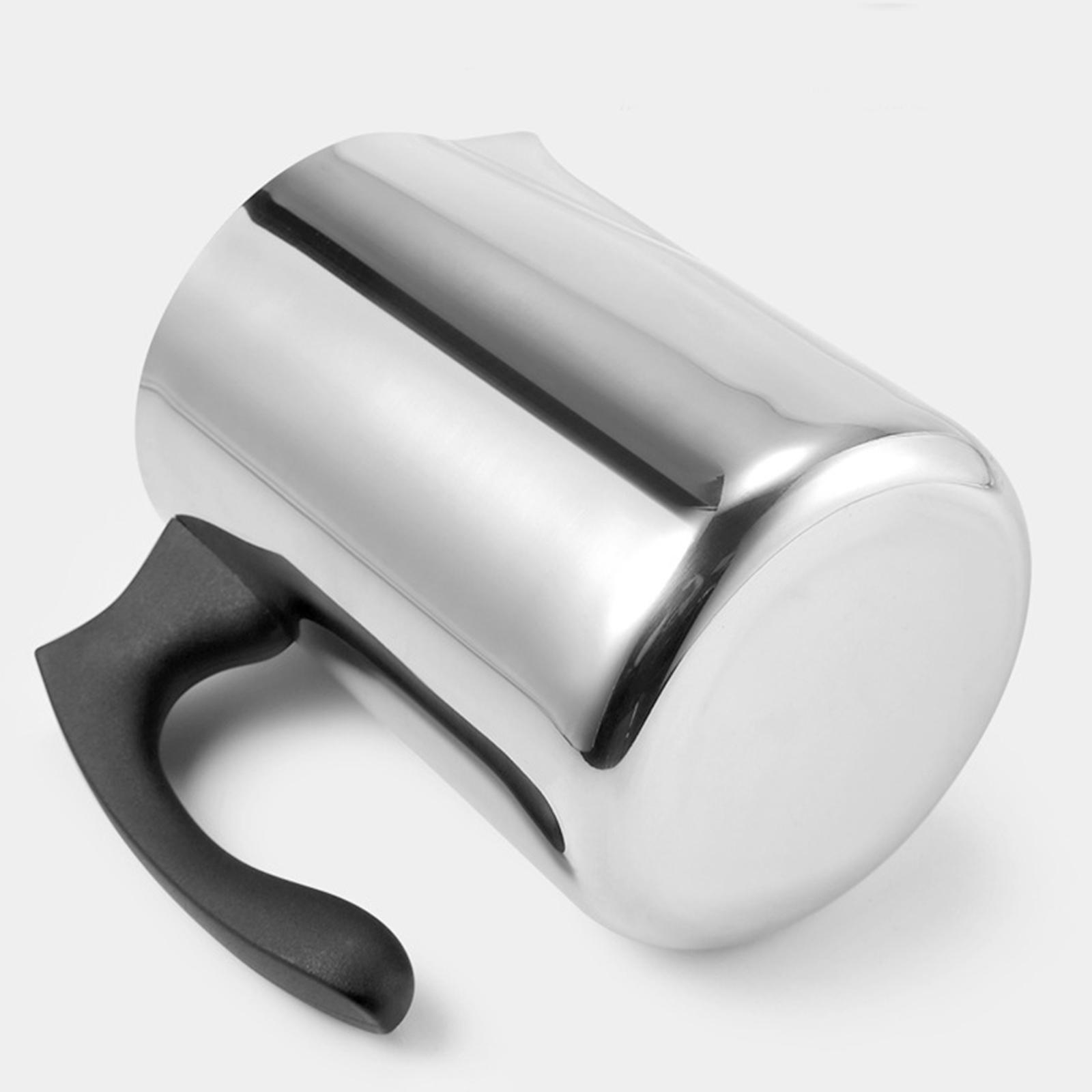 2pcs Kitchen Stainless Steel Milk Frothing Pitcher Jug Coffee Frother Cup