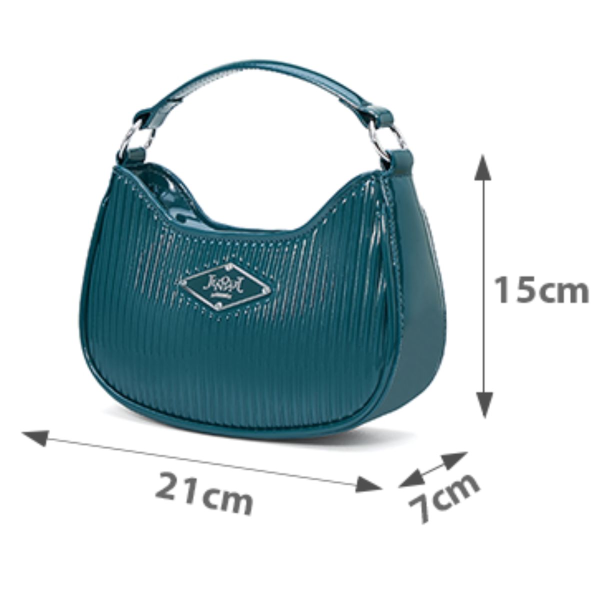 Túi Xách Nữ Thời Trang JUNO Cỡ Nhỏ Hobo Trang Trí Logo Border TXN785