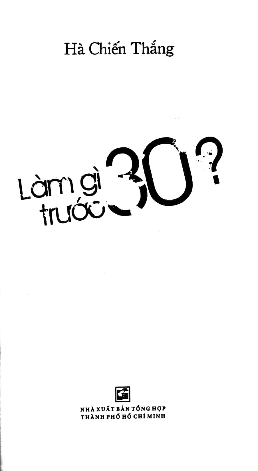 Làm Gì Trước 30