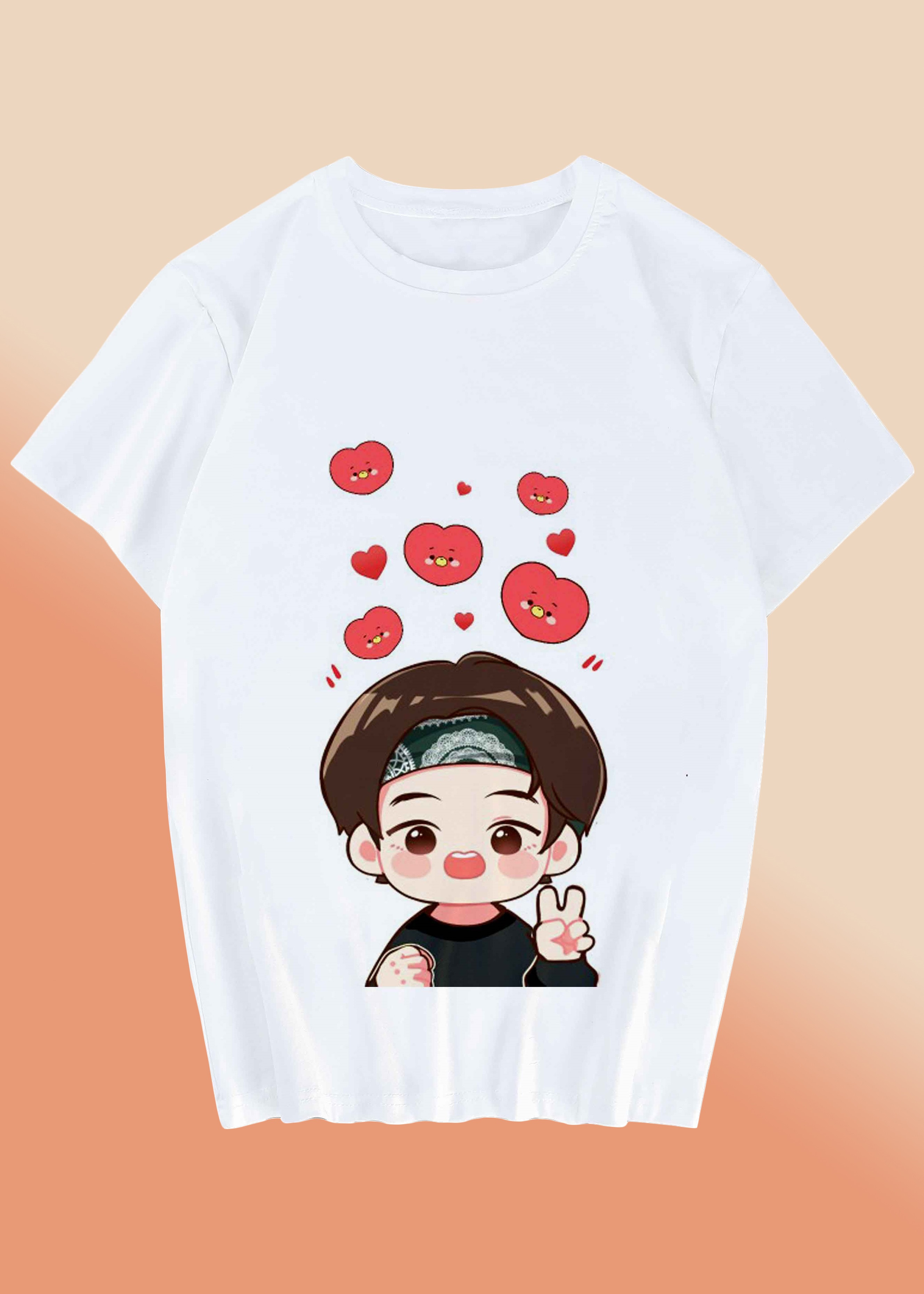 Áo BTS V TATA BT21 áo phông in hình chibi BTS